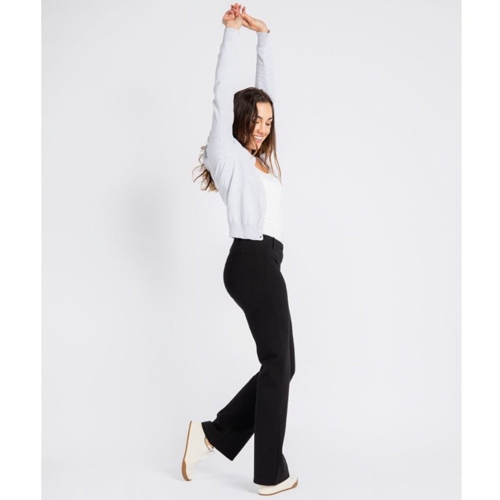 NEW | Betabrand Bootcut Dress Yoga Pants Black Med